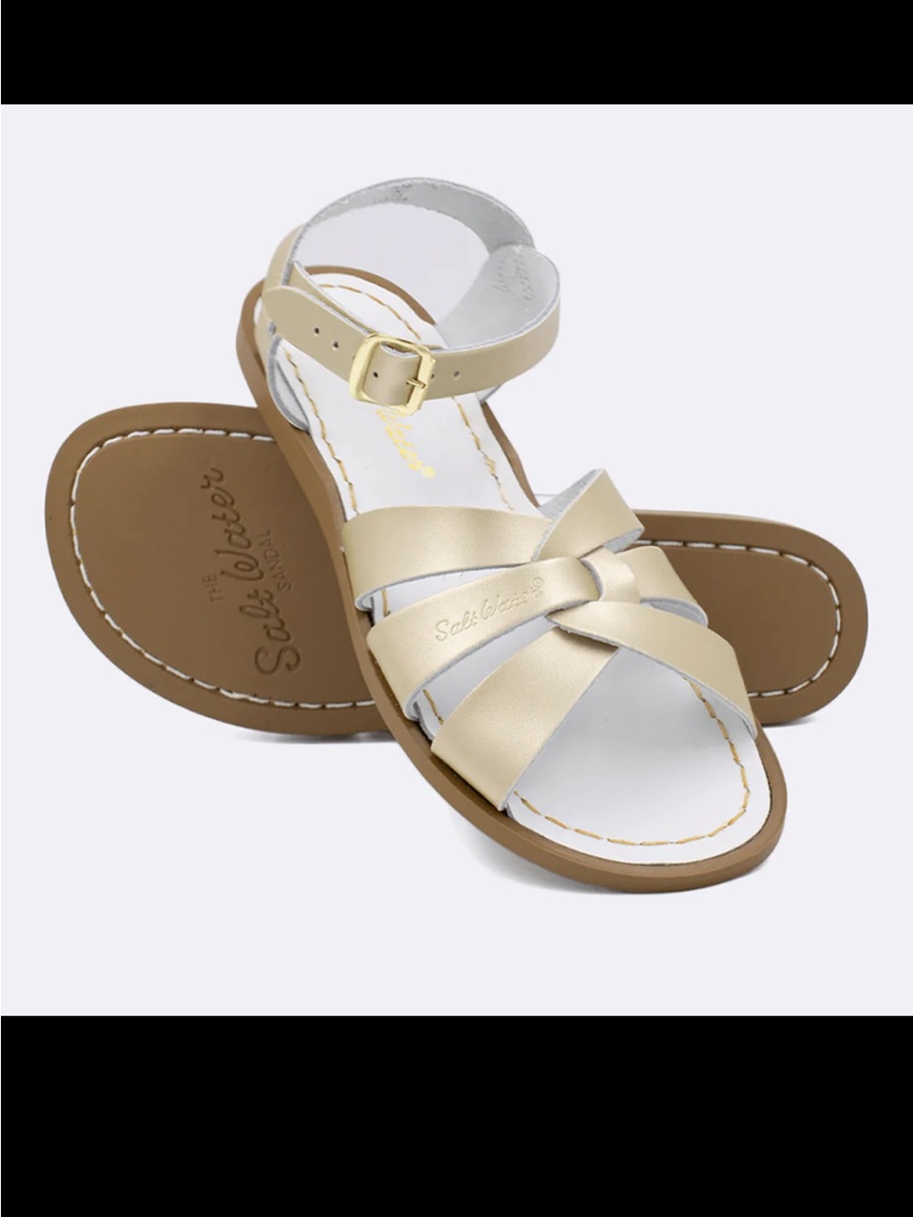 Gold Salt Water Sandals by Hoy